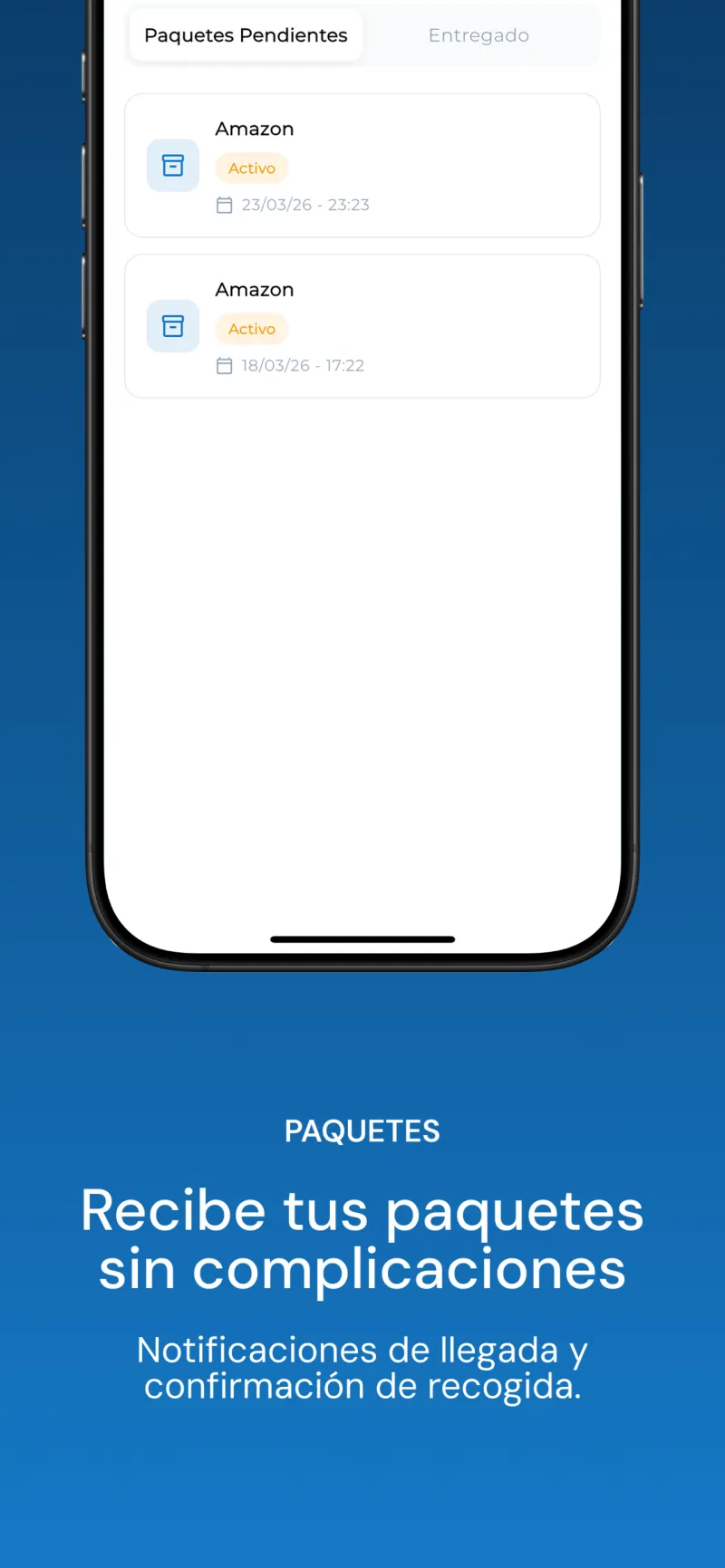 Gestión de paquetes y entregas en Privapp